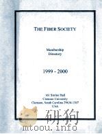 THE FIBER SOCIETY MEMBERSHIP DIRECTORY 1999-2000（ PDF版）