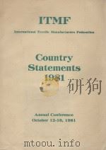 ITMF Country Statements 1981     PDF电子版封面     