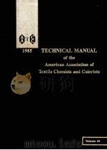 AATCC TECHNICAL MANUAL   1985  PDF电子版封面     