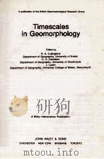 TIMESCALES IN GEOMPRPHOLOGY   1980  PDF电子版封面  0471276006   
