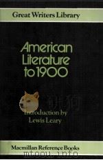 American Literature to 1900   1980  PDF电子版封面    Lewis Leary 