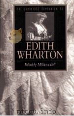 THE CAMBRIDGE COMPANION TO EDITH WHARTON   1995  PDF电子版封面    Millicent Bell 