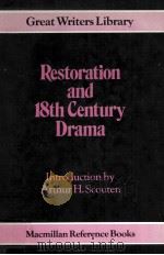 RESTORATION AND 18TH-CENTURY DRAMA（1980 PDF版）