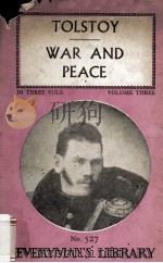 WAR AND PEACE IN THREE VOLUMES VOLUME THREE THE FRENCH AT MOSCOW 1812-1820   1969  PDF电子版封面     