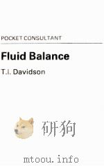 FLUID BALANCE   1987  PDF电子版封面  0632016396   