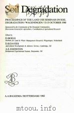 SOIL DEGRADATION   1982  PDF电子版封面     