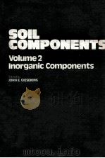 SOIL COMPONENTS VOLUME 2 INORGANIC COMPONENTS   1975  PDF电子版封面  0387068627   