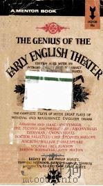 THE GENIUS OF THE EARLY ENGLISH THEATER（1962 PDF版）