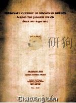 Preliminary Checklist of Indonesian Imprints During The Japanese Period   1963  PDF电子版封面     