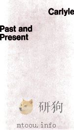 Past and Present   1960  PDF电子版封面    Thomas Carlyle 