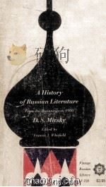 A History of Russian Literature From Its Beginnings To 1900   1958  PDF电子版封面     