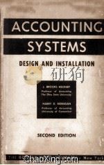 Accounting Systems Design and Installation Second Edition   1953  PDF电子版封面     