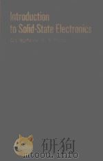 INTRODUCTION TO SOILD-STATE ELECTRONICS   1984  PDF电子版封面     