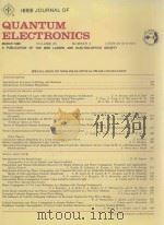 IEEE JOURNAL OF QUANTUM ELECTRONICS MARCH 1989 VOLUME 25 NUMBER 3   1989  PDF电子版封面     
