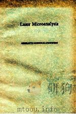 LASER MICROANALYSIS   1989  PDF电子版封面  0471637076   