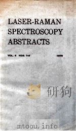 LASER-RAMAN SPECTROSCOPY ABSTRACTS VOLUME 4 NOS.1-4 1975（1975 PDF版）
