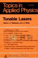 TOPICS IN APPLIED PHYSICS VOLUME 59 TUNABLE LASERS   1987  PDF电子版封面  3540169210   