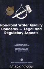 NON-POINT WATER QUALITY CONCERNS - LEGAL AND REGULATORY ASPECTS（1989 PDF版）