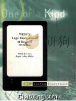 WEST'S LEGAL ENVIRONMENT OF BUSINESS  THIRD EDITION   1998  PDF电子版封面     