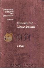 OBSERVERS FOR LINEAR SYSTEMS（1983 PDF版）