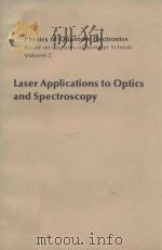 LASER APPLICATION TO OPTICS AND SPECTROSCOPY（1975 PDF版）