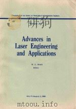 PROCEEDINGS OF THE SOCIETY OF PHOTO-OPTICAL INSTRUMENTATION ENGINEERS VOLUME 247 ADVANCES IN LASER E   1980  PDF电子版封面  0892522763   