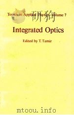 TOPICS IN APPLIED PHYSICS VOLUME 7 INTEGRATED OPTICS（1975 PDF版）