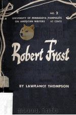 ROBERT FROST   1959  PDF电子版封面     