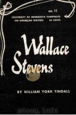 WALLACE STEVENS   1961  PDF电子版封面     