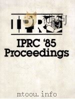 IPRC'85 Conference Proceedings（1985 PDF版）