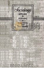 Sociology Applied to Nursing Second Edition（1945 PDF版）