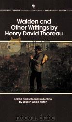 WALDEN AND OTHER WRITINGS OF HENRY DAVID THOREAU（1962 PDF版）