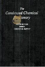 The condensed chemincal Dictionary    ninth edition   1977  PDF电子版封面    Gessner G.Hawley 
