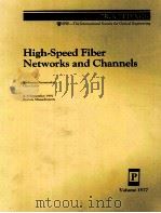 High-Speed Fiber Networks and Channels（1992 PDF版）