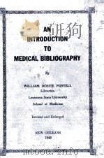 An Introduction to Medical Bibliography（1945 PDF版）