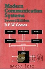 Modern Communication Systems   1982  PDF电子版封面  0333358325   