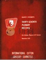 COUNTRY STATEMENTS THIRTY-SEVENTH PLENARY MEETING NOVEMER 1978     PDF电子版封面     