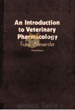 AN INTRODUCTION TO VETERINARY PHARMACOLOGY THIRD EDITION（1976 PDF版）