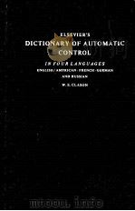 ELSEVIER'S DICTIONARY OF AUTOMATIC CONTROL     PDF电子版封面     