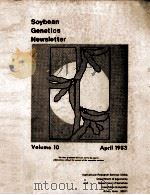 SOYBEAN GENETICS NEWSLETTER VOLUME 10     PDF电子版封面     