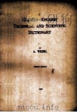 A GERMAN-ENGLISH TECHNICAL AND SCIENTIFIC DICTIONARY（ PDF版）
