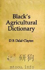 BLACK'S AGRICULTURAL DICTIONARY     PDF电子版封面     