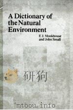 A DICTIONARY OF THE NATURAL ENVIRONOMENT（ PDF版）