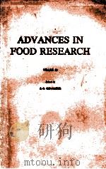 ADVANCES IN FOD RESEARCH VOLUME 26     PDF电子版封面    C.O.CHICHESTER 