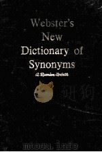 WEBSTER'S NEW DICTIONARY OF SYNONYMS     PDF电子版封面     