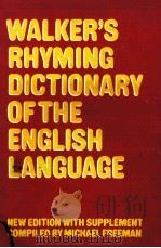 WALKER'S RHUMING DICTIONARY OF THE ENGLISH LANGUAGE     PDF电子版封面     