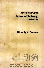 ADVANCES IN CEREAL SCIENCE AND TECHNOLOGY VOLUME IIII     PDF电子版封面     