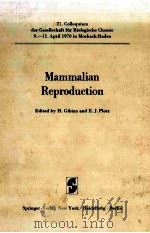 MAMMALIAN REPRODUCTION（1970 PDF版）