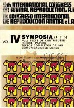 9TH INTERNATIONAL CONGRESS ON ANIMAL REPRODUCTION AND ARTIFICIAL INSEMINATION Ⅸ CONGRESO INTERNACION   1980  PDF电子版封面     