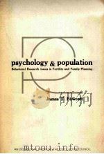 PSYCHOLOGY & POPULATION   1970  PDF电子版封面     